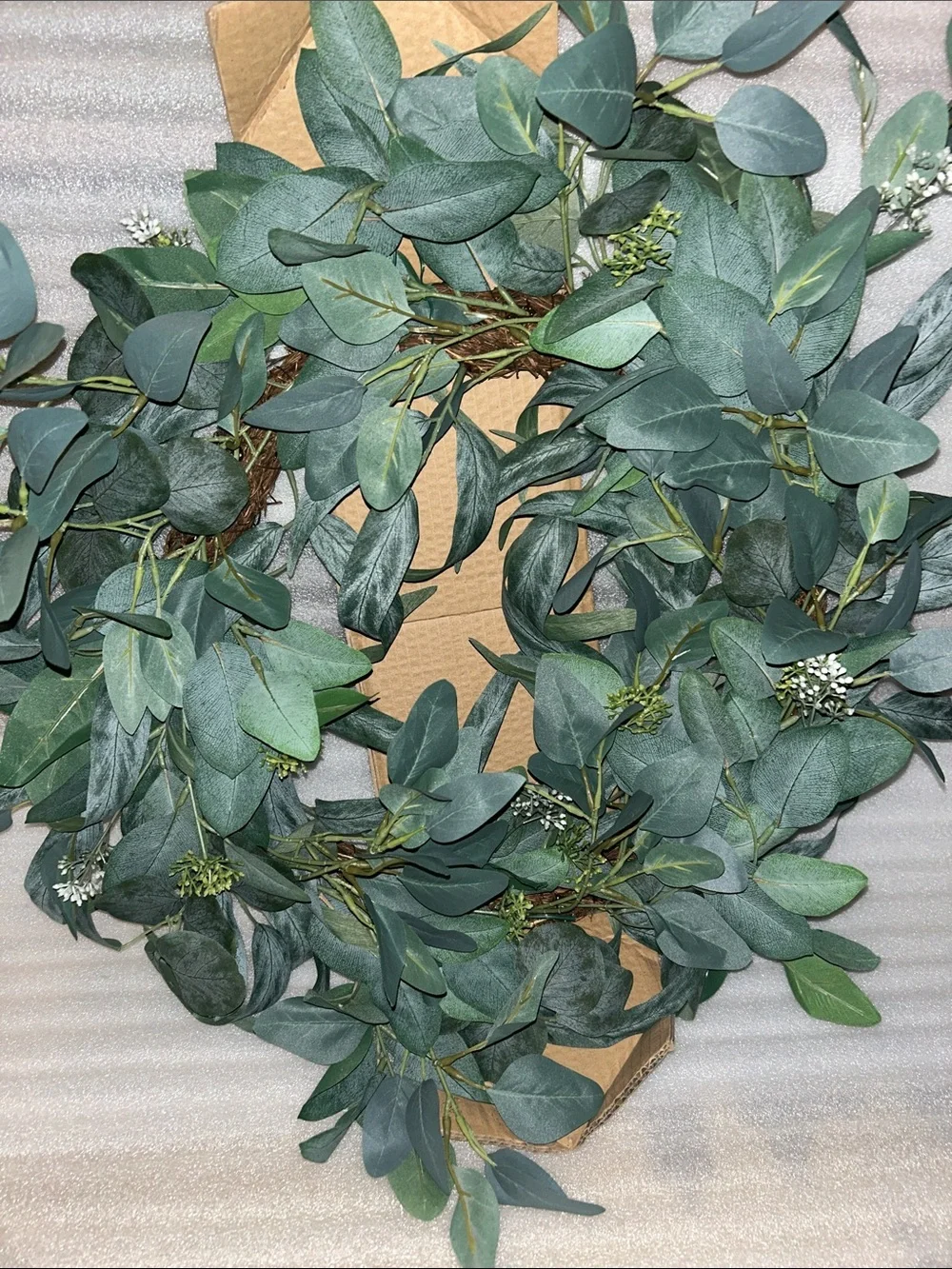 Hearth & Hand Faux Eucalyptus Wreath - 24”Diameter Green